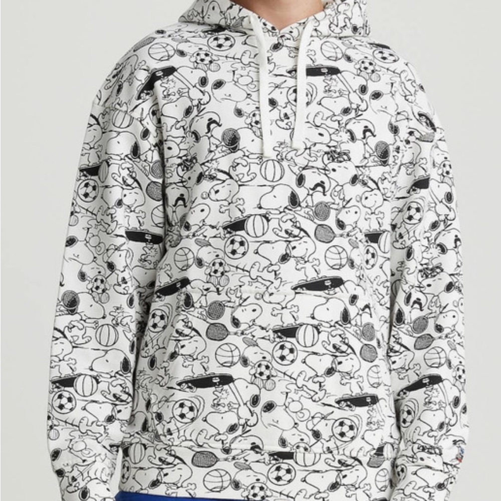 MENS LEVI'S X PEANUTS SNOOPY RELAXED GRAPHIC HOODIE SZ MEDIUM